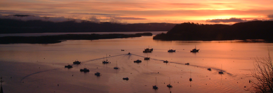 Tobermory Bay at night Beautiful view of Tobermory bay at night